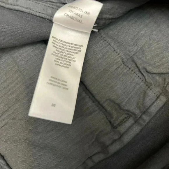 Rails Thomas Twill Chino Pants Size 38 Charcoal Business Casual Neutral $228 NWT - Picture 6 of 16